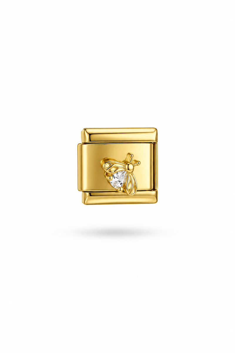 Italian Zirkonia Biene Charm