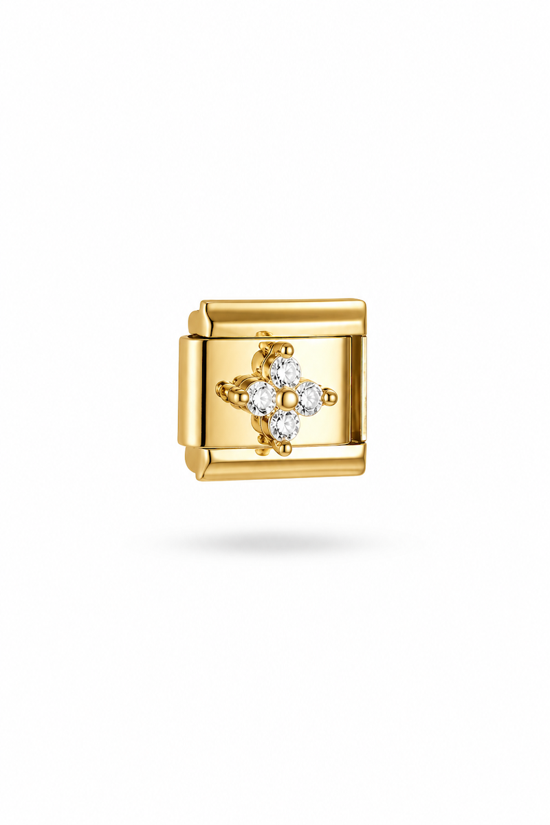Italian-Charm Zirkonia Blume