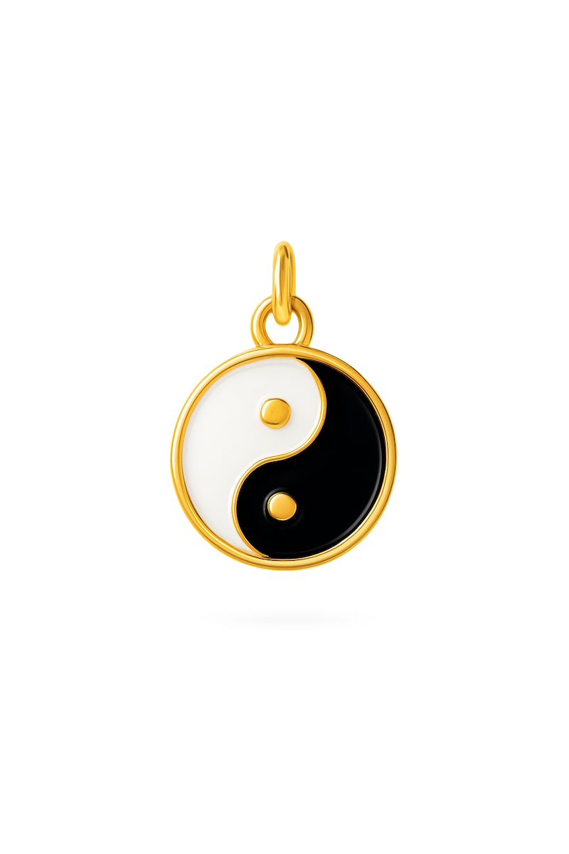 Yin und Yang Charm in Silber