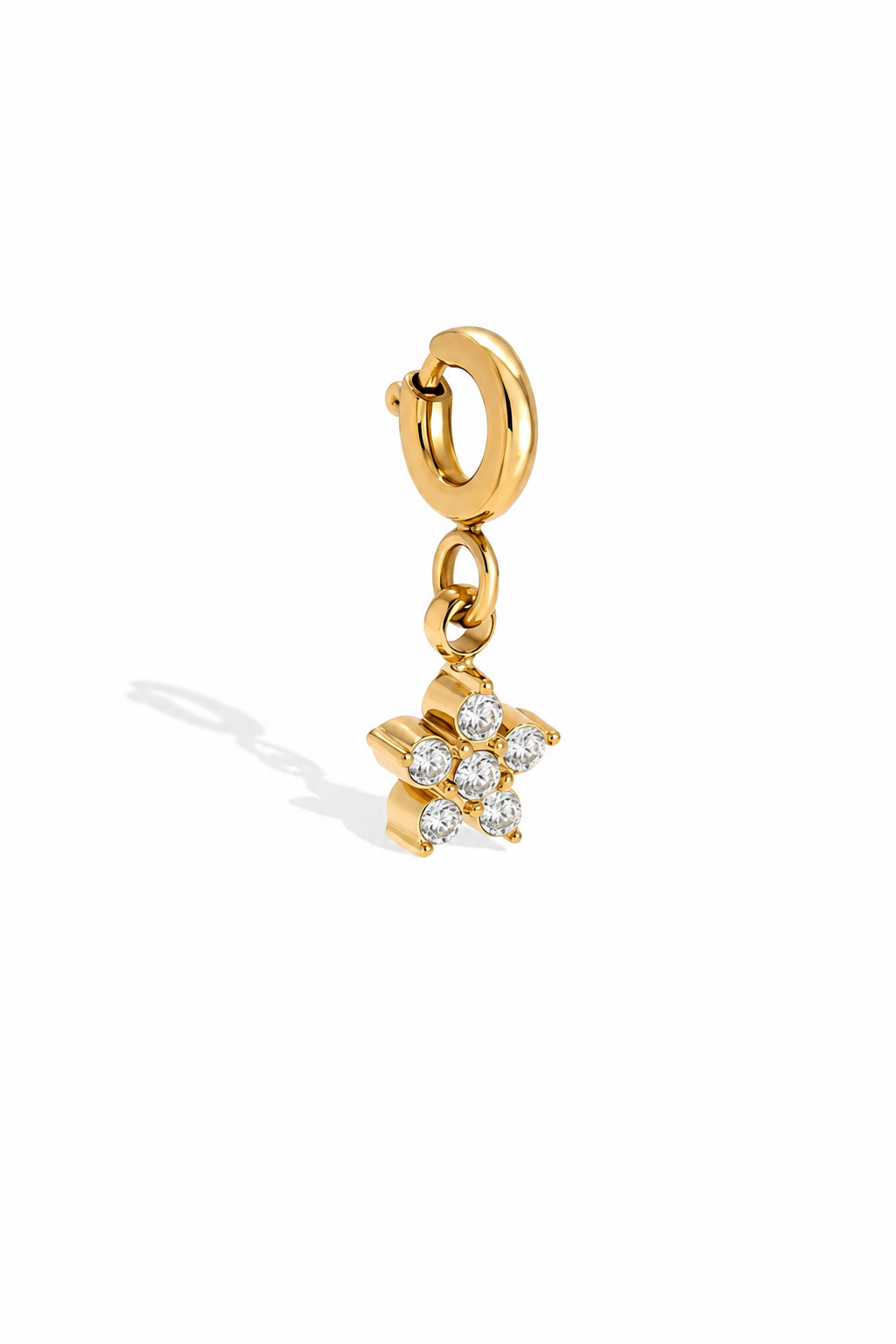 Zirkonia Blumen-Charm
