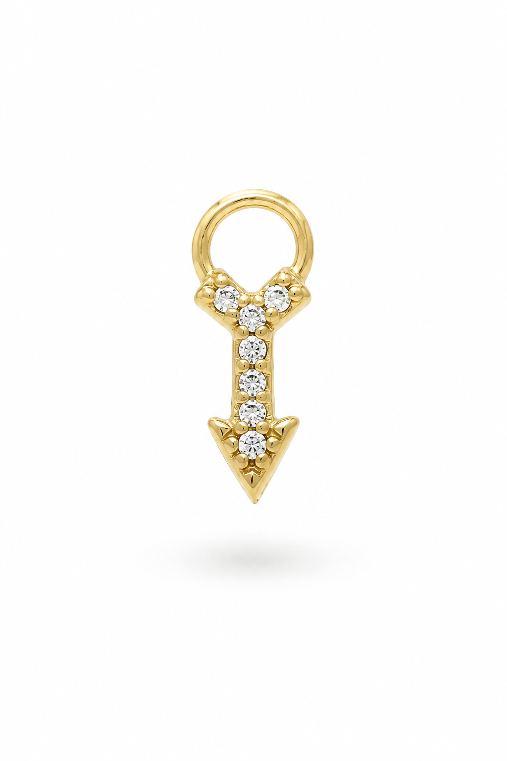 Pfeil Zirkonia Charm