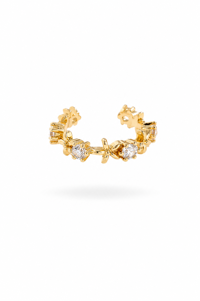 Fine Flowers Earcuff in Bunt