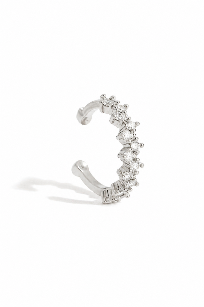 Diamond Earcuff in Silber