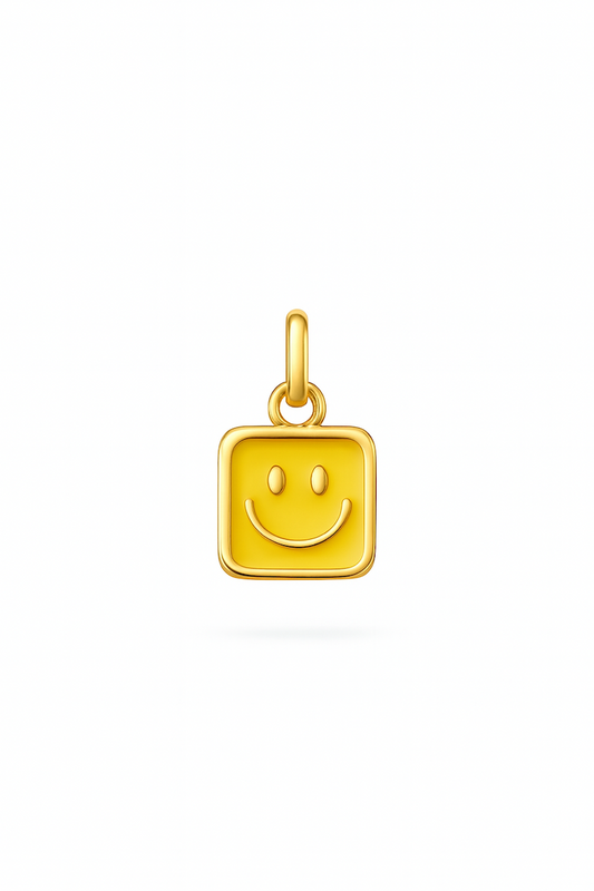 Smiley square Charm