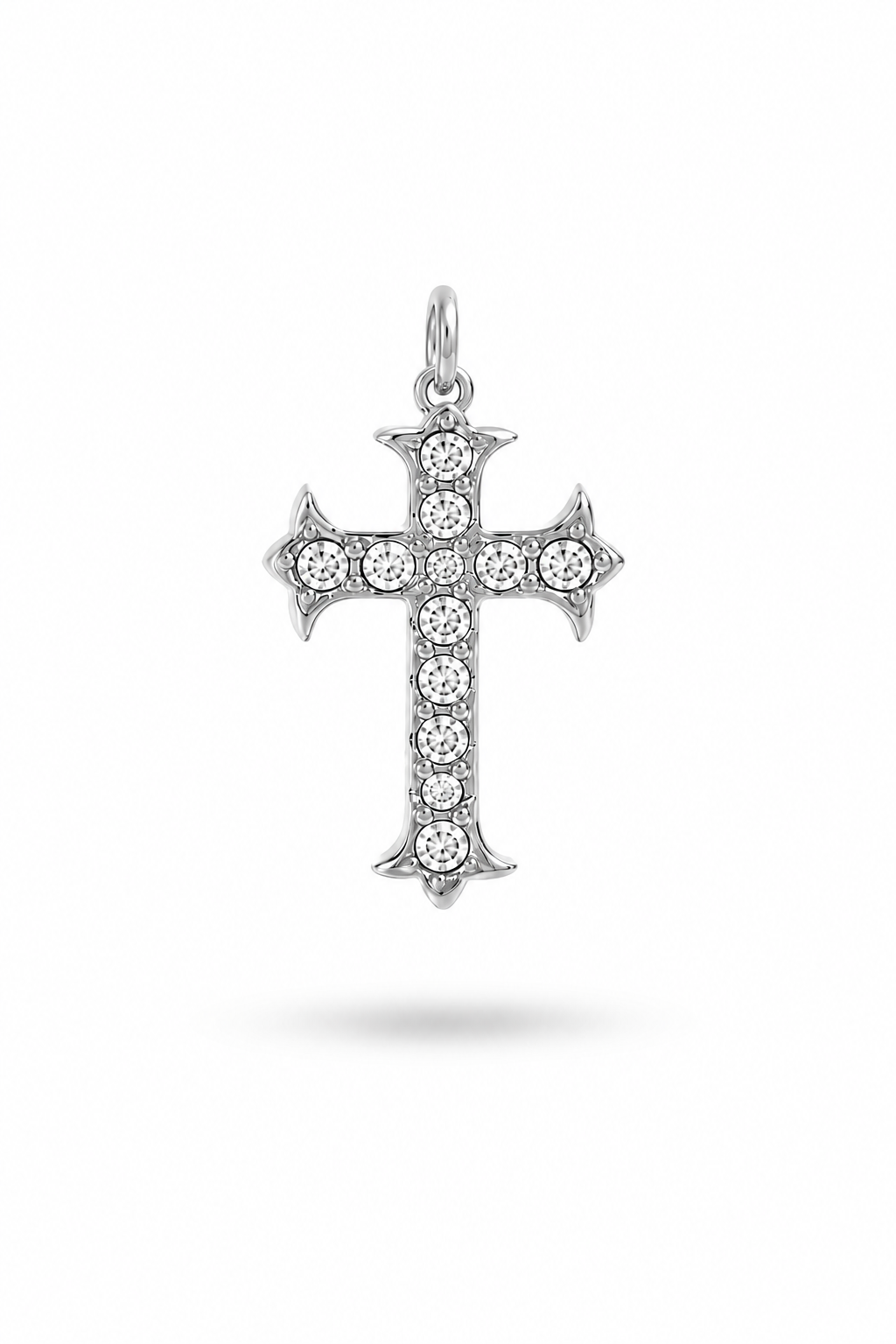 Kreuz Charm Glitzer