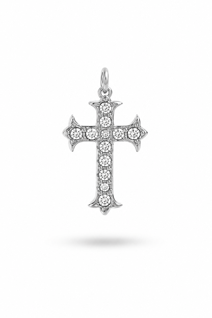 Kreuz Charm Glitzer
