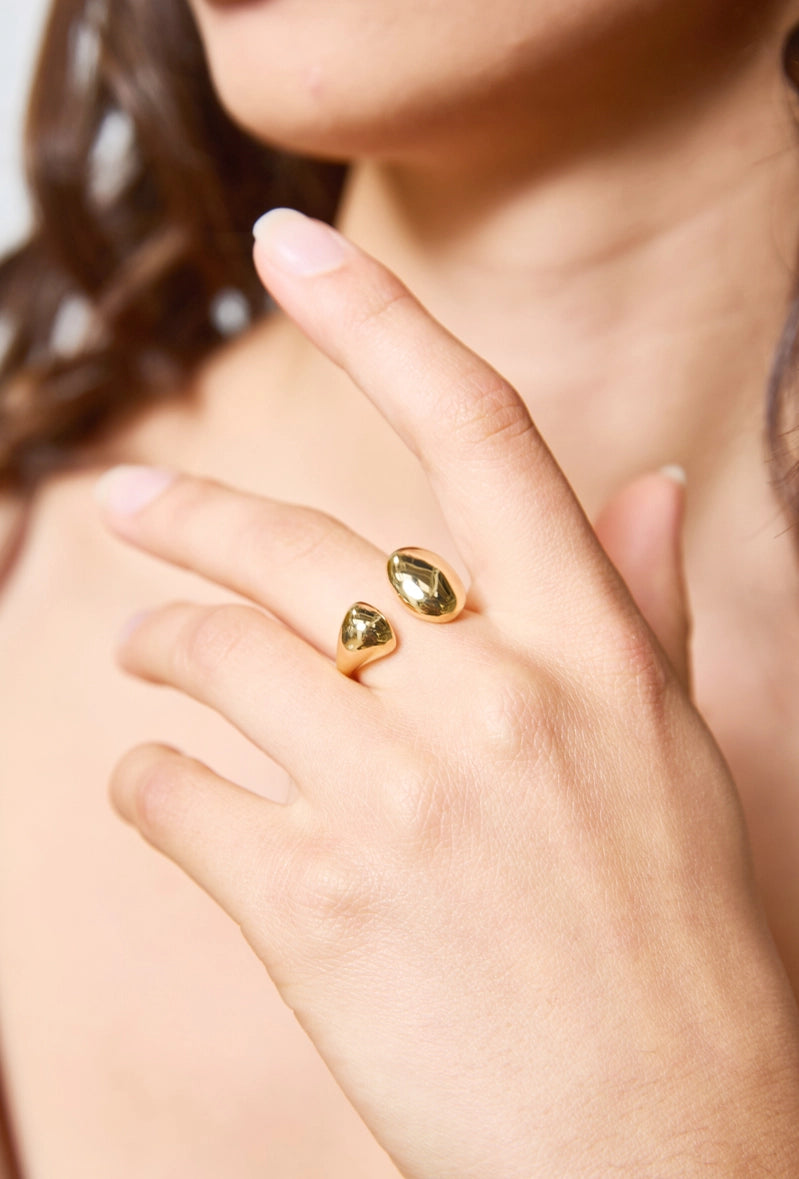 Offener Ring aus Edelstahl