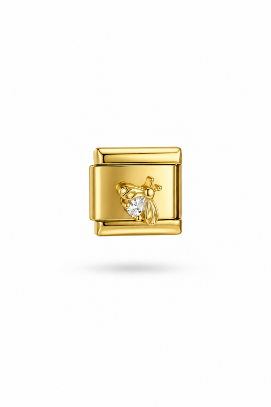 Italian Zirkonia Biene Charm