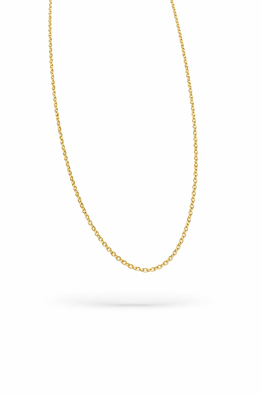 goldene kette mit runden kleinen gliedern