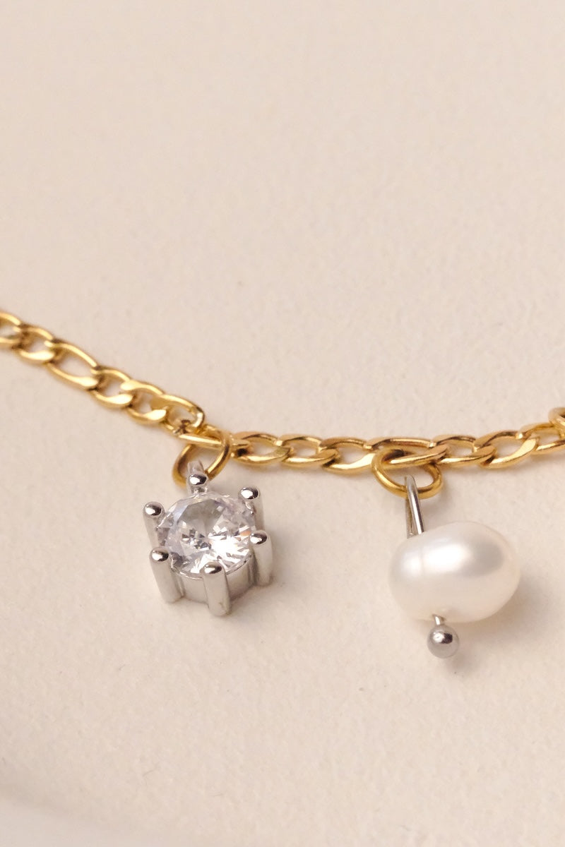 Runder Bergkristall Charm