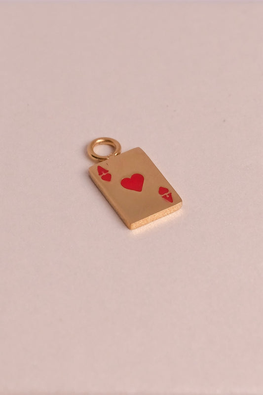 Heart Ace Charm