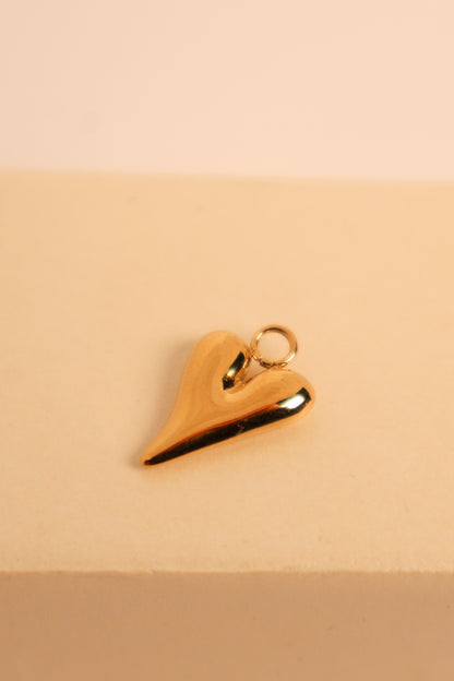 Flowy Heart Charm