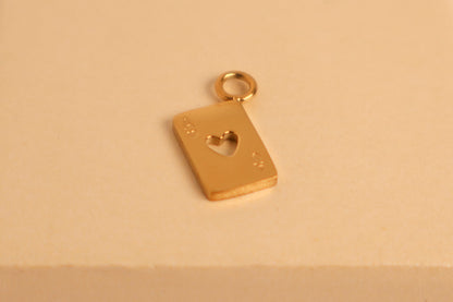 Heart Ace Charm