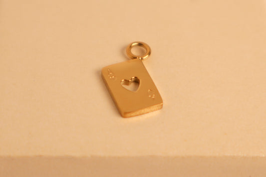 Heart Ace Charm