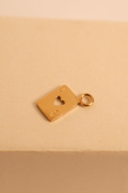Heart Ace Charm