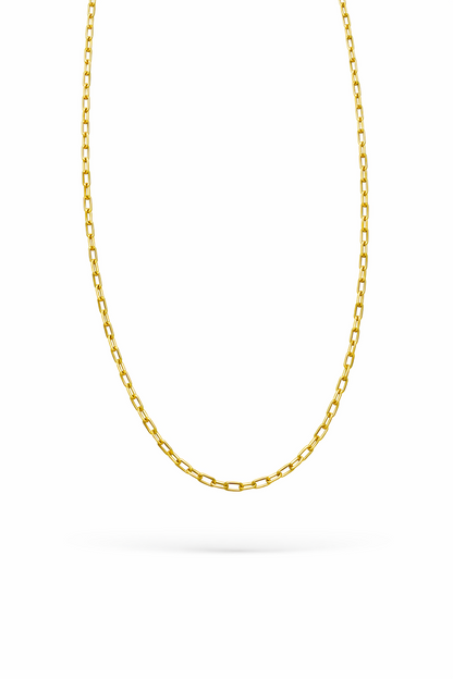 lange gold Ankerkette mit runden gliedern