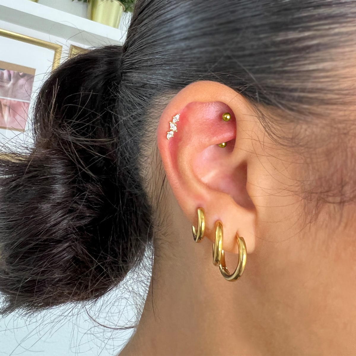 Diamond Leaves Piercing