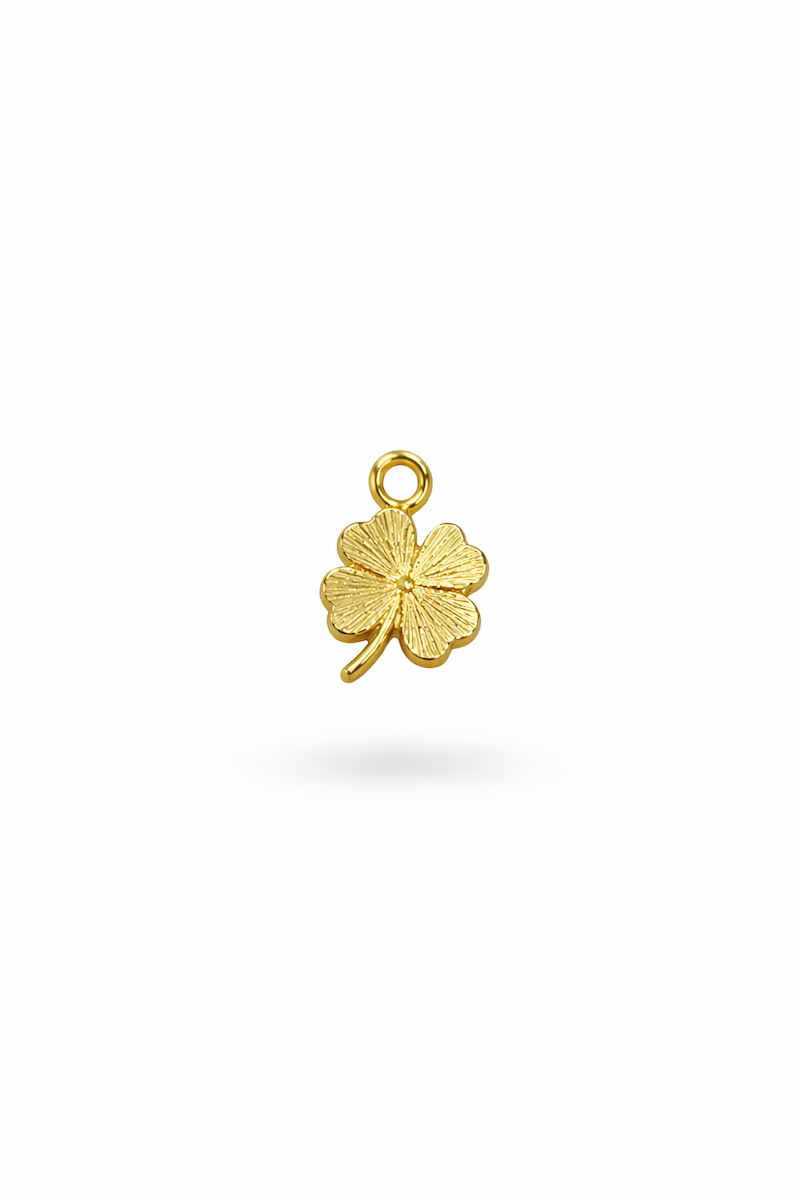 Kleeblatt charm in gold