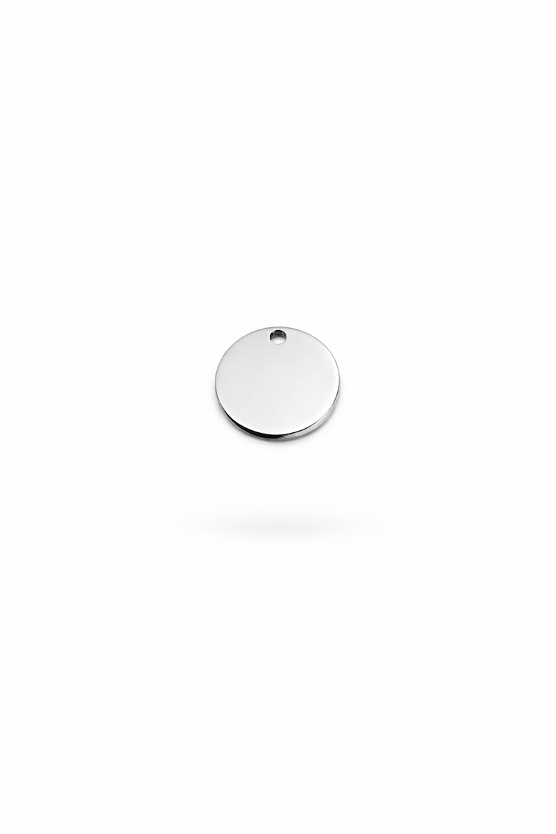 runder silberner gravur coin