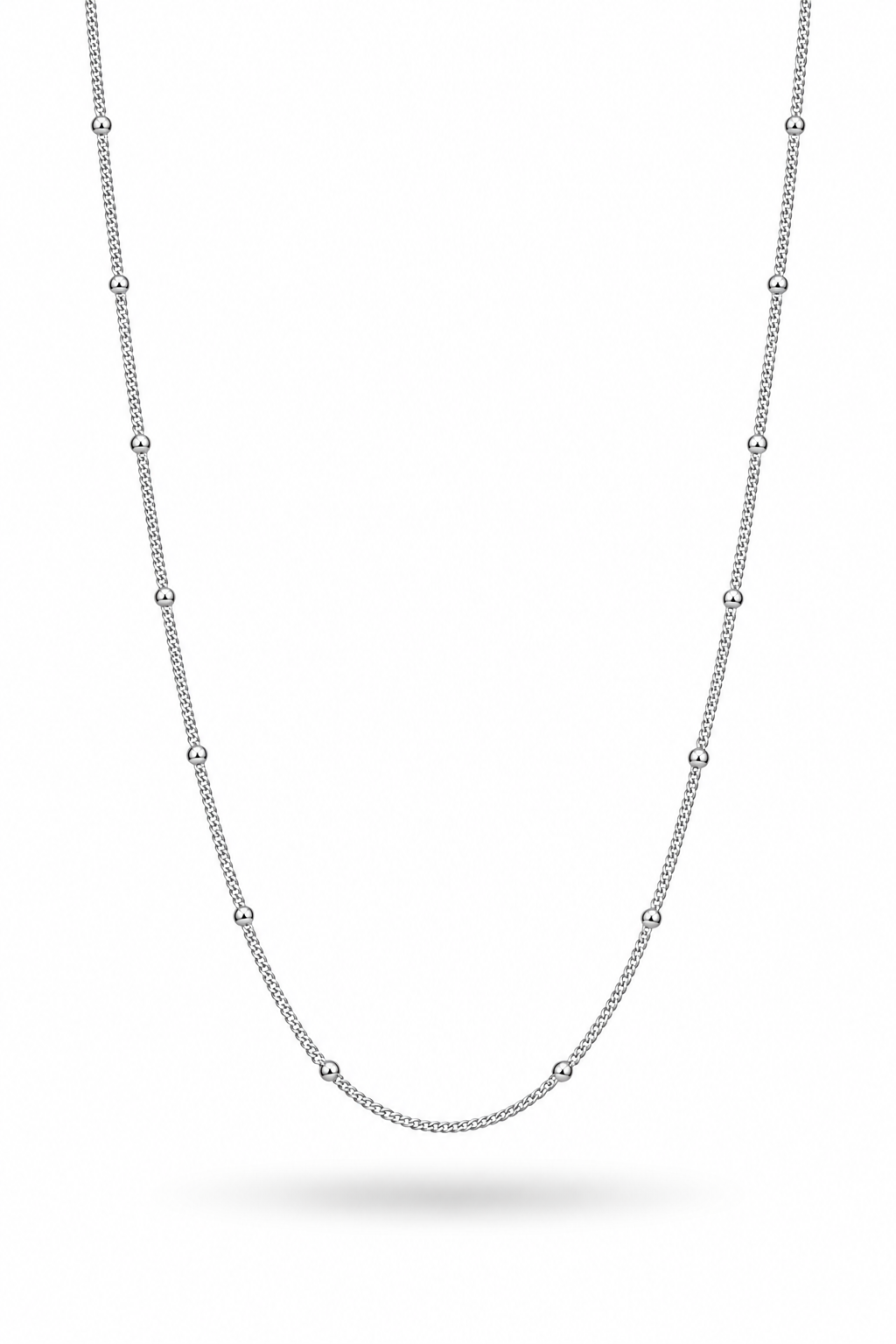 dünne silber kette mit kugeln 