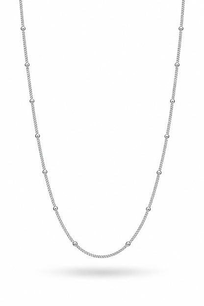 dünne silber kette mit kugeln 