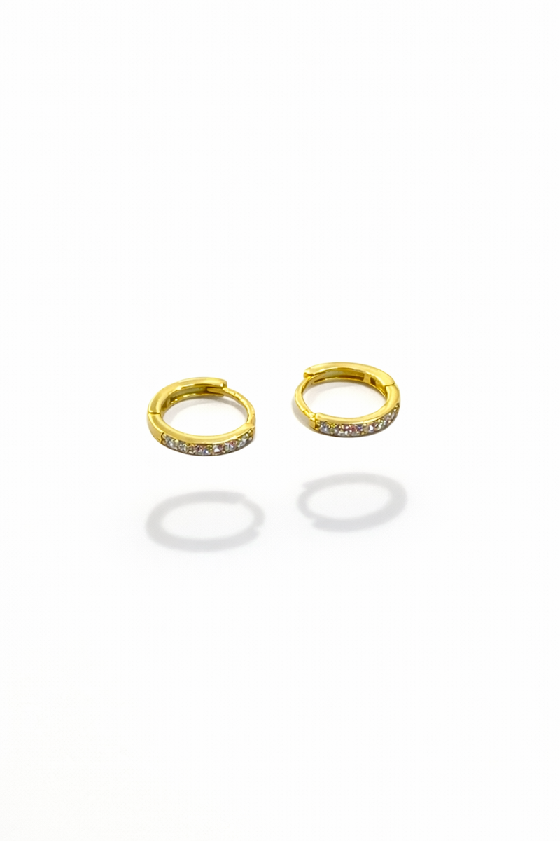 goldene Glitzer Hoops 
