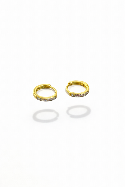 goldene Glitzer Hoops 