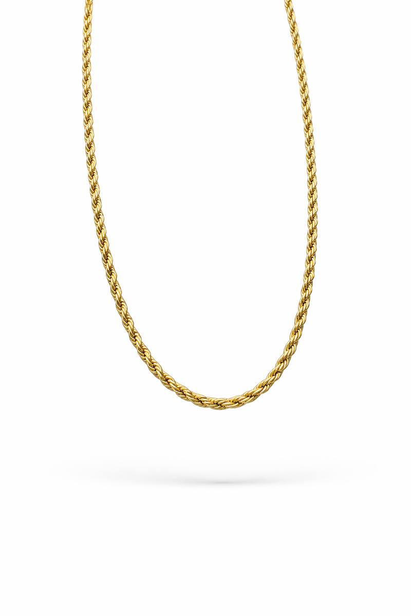 Goldene filigrane Kordelkette