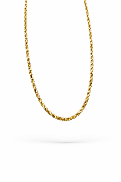 Goldene filigrane Kordelkette