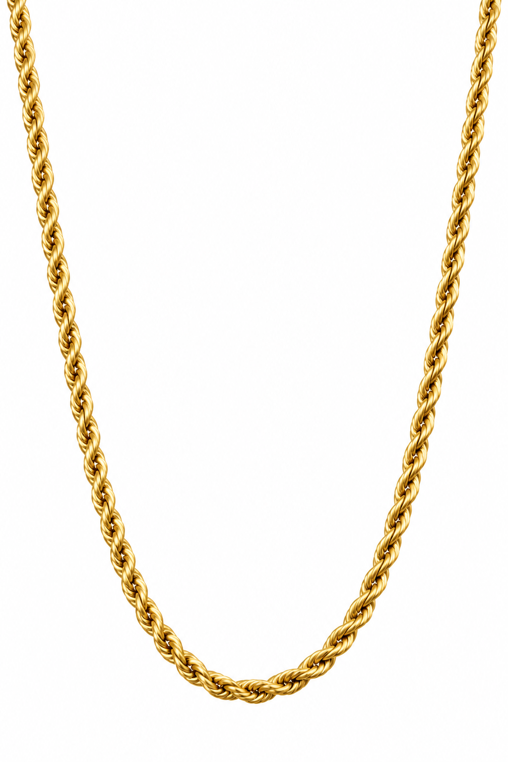 goldene twisted kette in massiveren look
